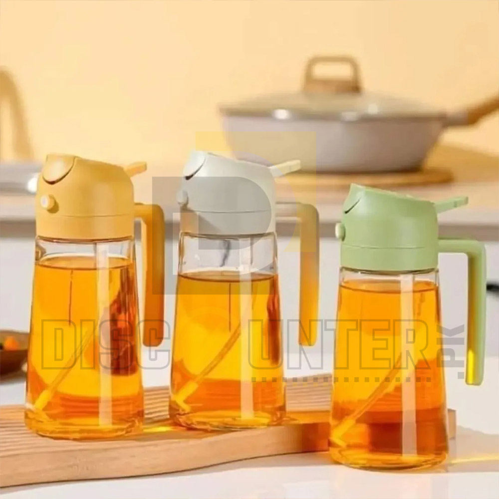 2in1 Oil Spray Jug 500ml – Effortless and Even Oil Distribution for Cooking! 🍳🌿