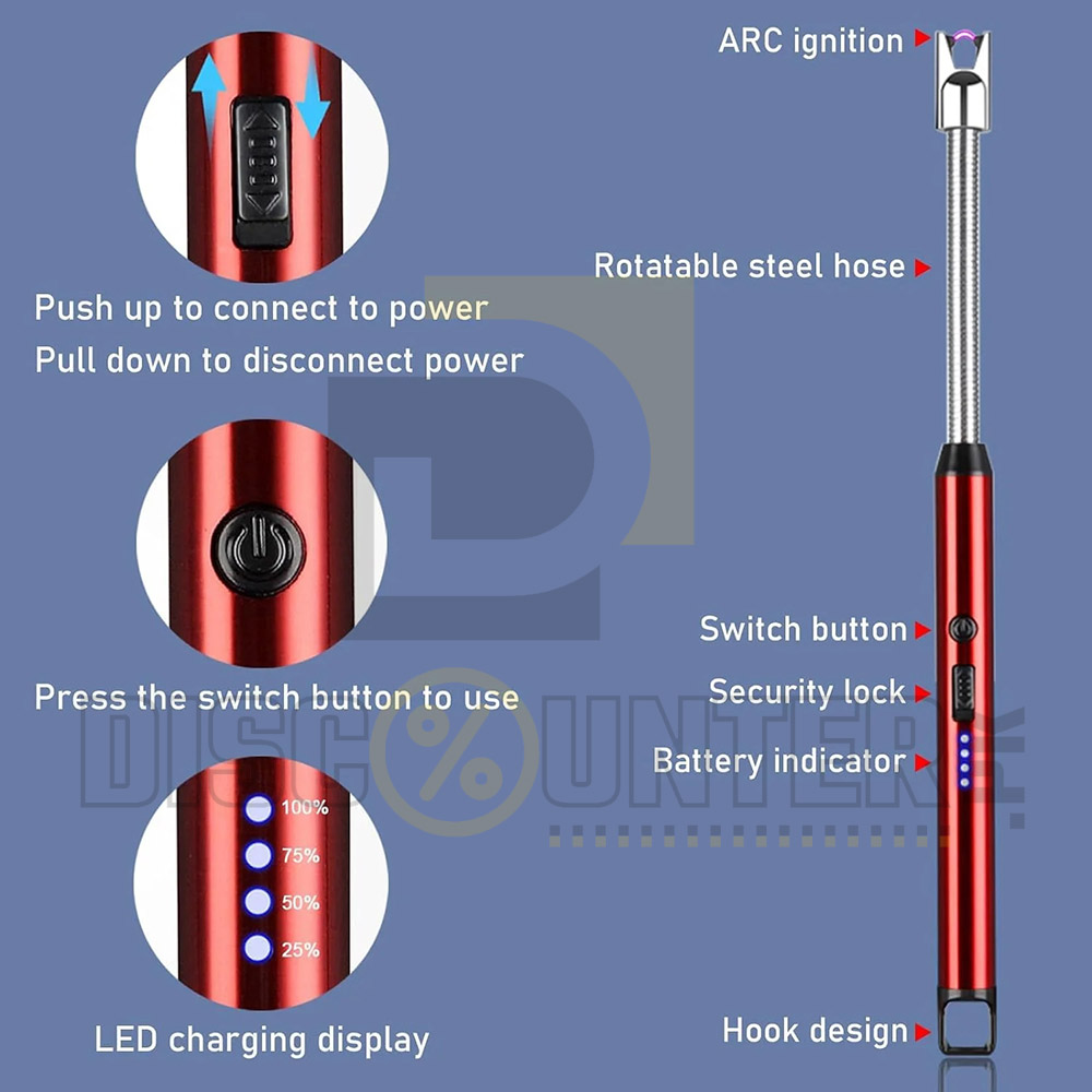 ELECTRIC RECHARGEABLE FLEXIBLE LIGHTER – WINDPROOF & FLAMELESS!