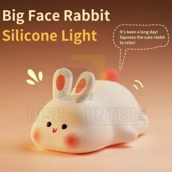 🐰 Silicone Rabbit Lamp – Soft Touch Night Light for Kids & Home